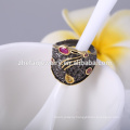 Antique jewellery rings women's finger rings with black gold plating rings jewelry